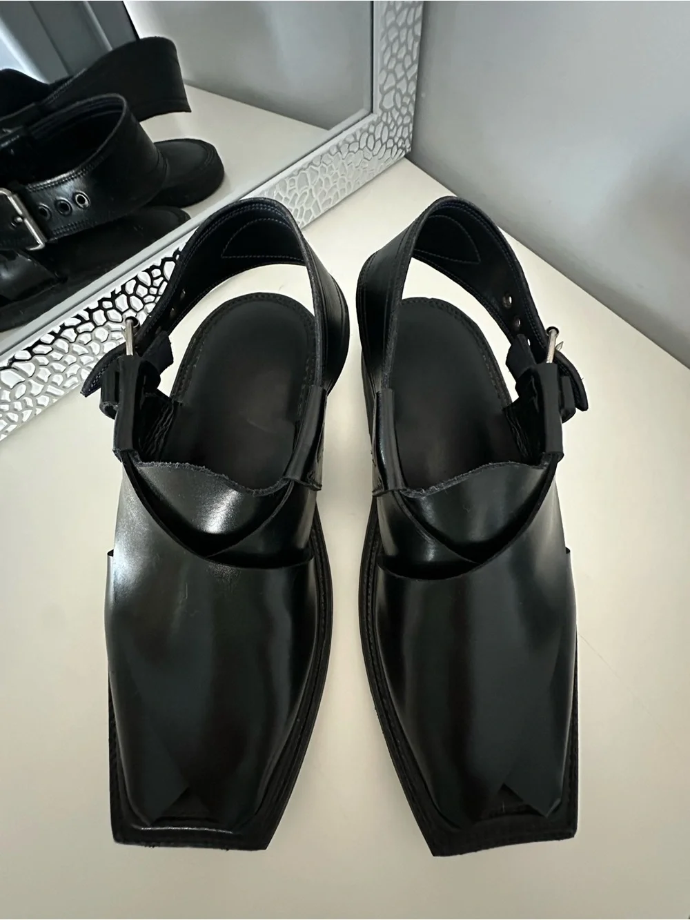 Peshawari Hand made sleek black